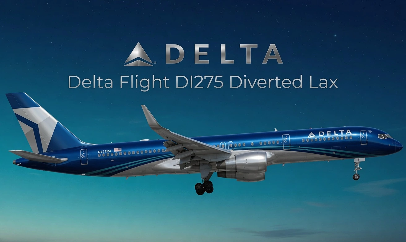 delta flight dl275 japan diversion lax